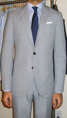 Light grey flannel suit